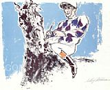 Leroy Neiman Famous Paintings - Jockey Suite Spades